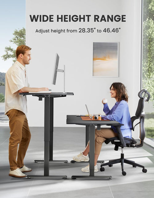 Load image into Gallery viewer, Height Adjustable Electric Standing Desk, 48 X 24 Inches Sit Stand up Desk, Memory Computer Home Office Desk (Black)
