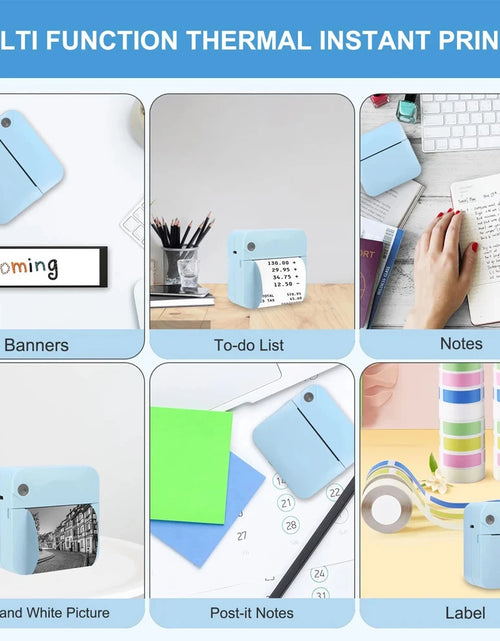 Load image into Gallery viewer, Mini Thermal Printer Simplicity Portable Printer Printing Study Notes Self-Adhesive Label Bluetooth App Multiple Fonts
