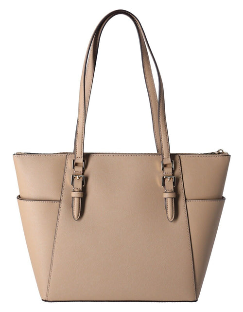 Load image into Gallery viewer, Michael Kors Charlotte Top Zip Tote MK Signature Shoulder Bag
