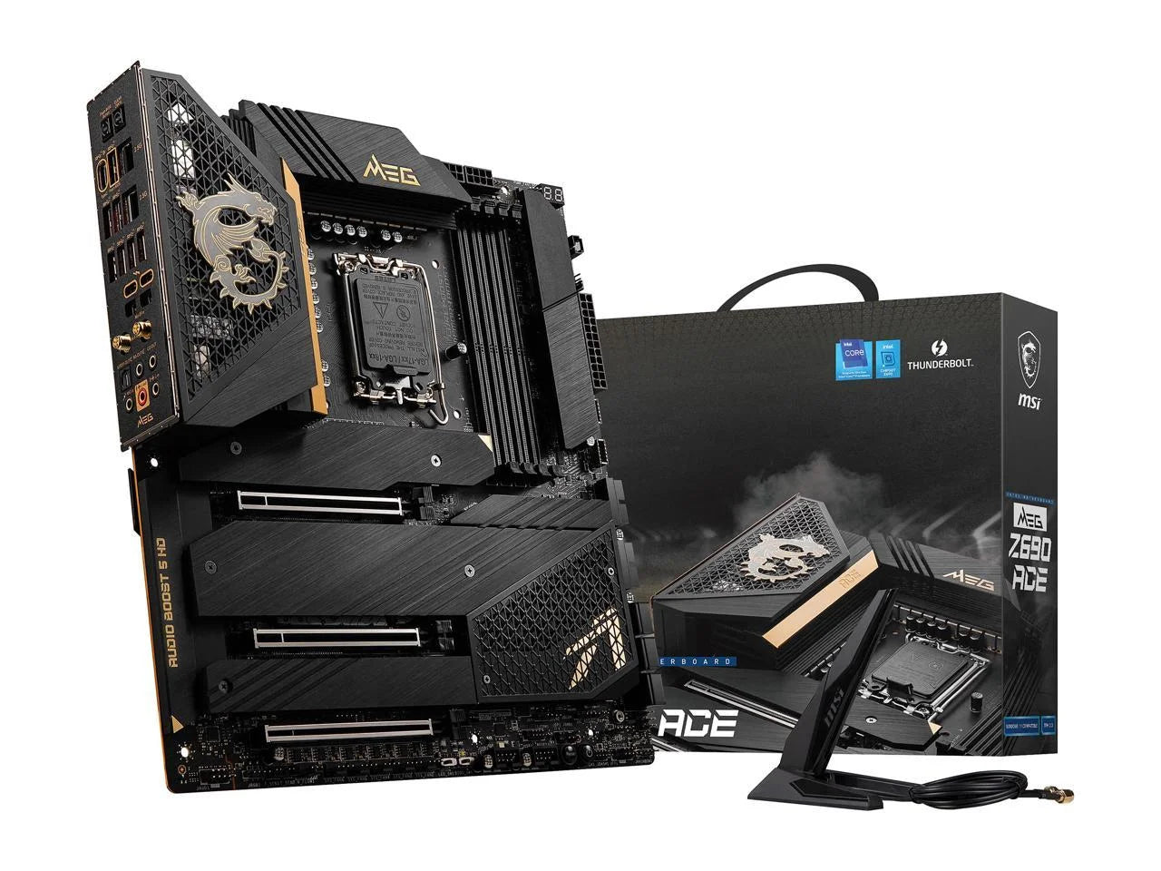 MEG Z690 ACE Desktop Motherboard - Intel Chipset - Socket LGA-1700 - Intel Optane Memory Ready - ATX - Pentium Gold, Celeron, Core I5, Core I7, Core I9 Processor Supported - 128 GB DDR5 SDRAM Maxi