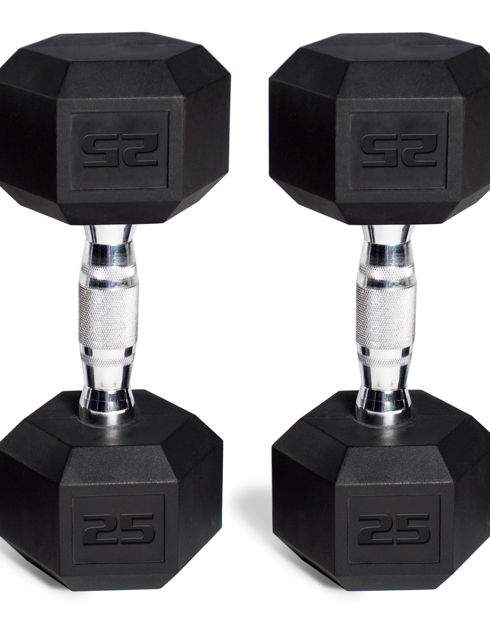 150Lb Rubber Hex Dumbbell Set