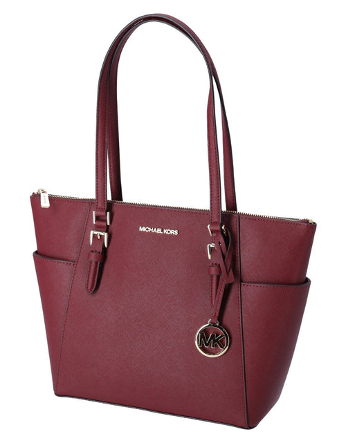 Load image into Gallery viewer, Michael Kors Charlotte Top Zip Tote MK Signature Shoulder Bag
