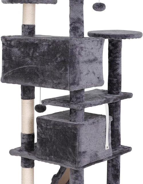 Load image into Gallery viewer, 54In Cat Tree Tower for Indoor Cats Multi-Level Cat Condo Cat Bed Furniture with Scratching Post Kittens Activity Center
