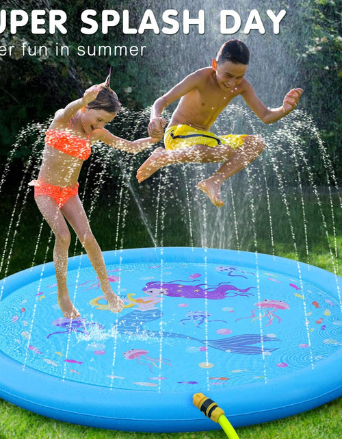 Load image into Gallery viewer, Kids Sprinklers for Outside, Splash Pad for Toddlers &amp; Baby Pool 3-In-1 59&quot; Water Toys Gifts for 1 2 3 4 5 Year Old Boys Girls Splash Play Mat(Mermaid)
