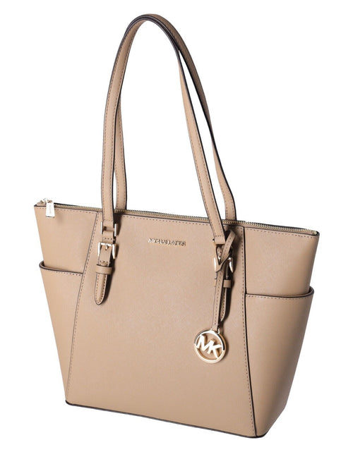 Load image into Gallery viewer, Michael Kors Charlotte Top Zip Tote MK Signature Shoulder Bag
