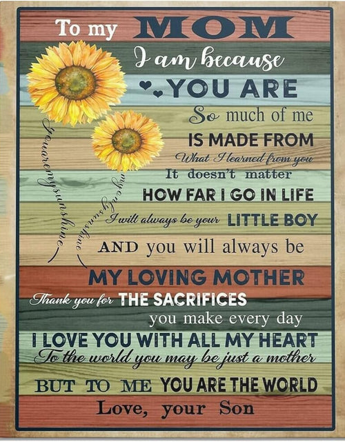 Load image into Gallery viewer, Mothers Day Gifts, Birthday Gifts for Mom, Canvas Poster Home Decor, Mothers Day Gifts from Daughter &amp; Son, Cute Room Decor (12X16 Inches, for Son)
