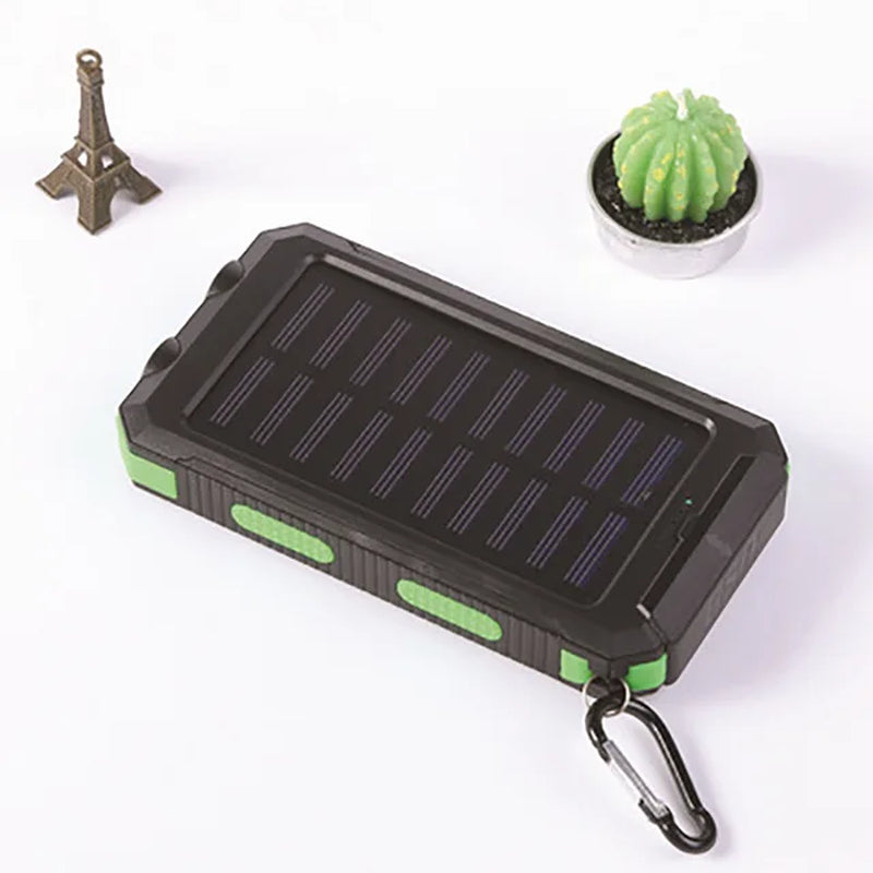 Solar Power Bank 20000Mah IP67 Waterproof Portable Solar Charger Powerbank External Battery Pack Power Bank with SOS LED Light