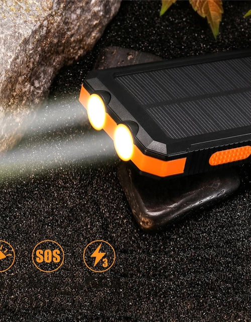 Load image into Gallery viewer, Solar Power Bank 20000Mah IP67 Waterproof Portable Solar Charger Powerbank External Battery Pack Power Bank with SOS LED Light
