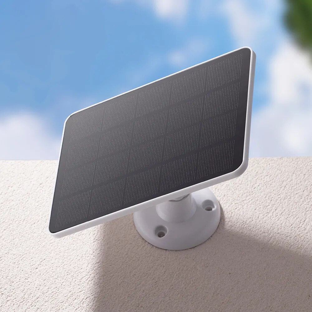 10W 5V Solar Panel 2In1 Micro Usb+Type-C Solar Panels Outdoor Solar Cells Chargerfor Security Camera/Small Home Light System