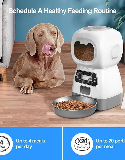 Load image into Gallery viewer, 1PC Automatic Pet Feeding Intelligent Remote Control Cat and Dog Feeding Machine Timing Quantitative Food Machine
